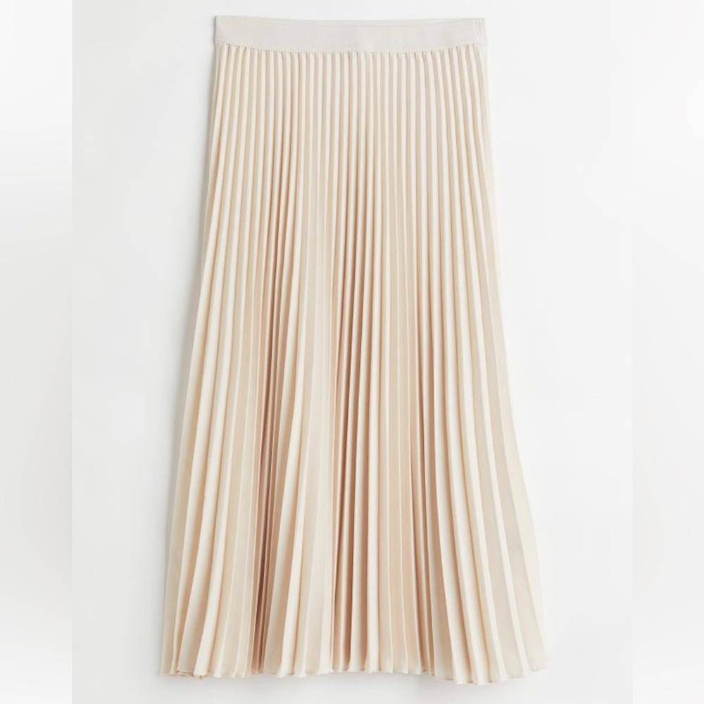 High waist pleated skirt